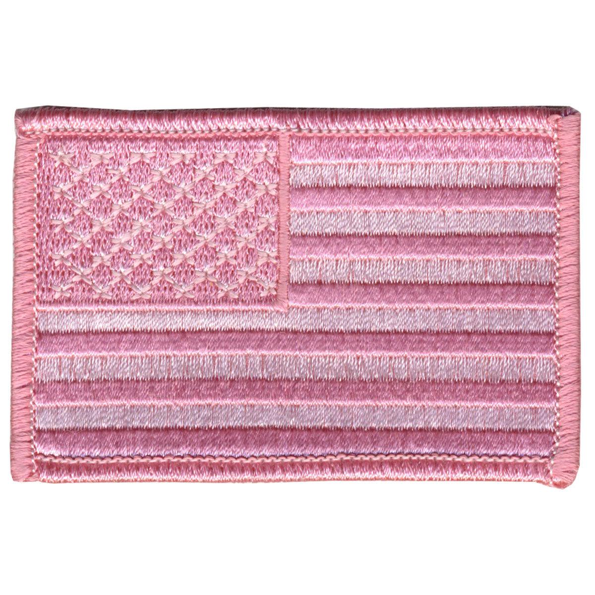 American Flag Patch Pink 3 Inch: Embroidered Design
Heat sealed backing for easy iron-on application
Design for easy sewing a
