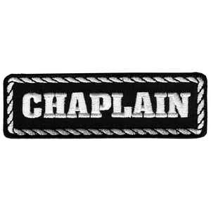 Chaplain: Patch








feature a heat- sealed backing