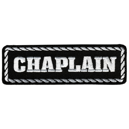 Chaplain: Patch








feature a heat- sealed backing