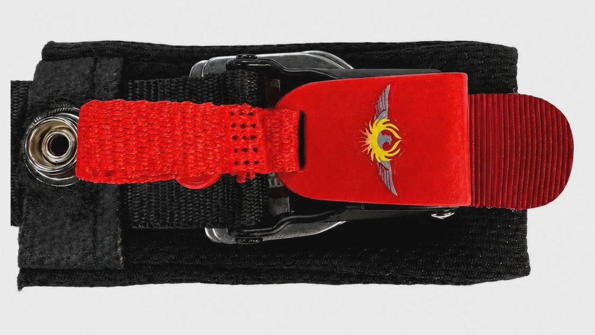 Load video: Motorcycle Helmet Quick-Release Buckle