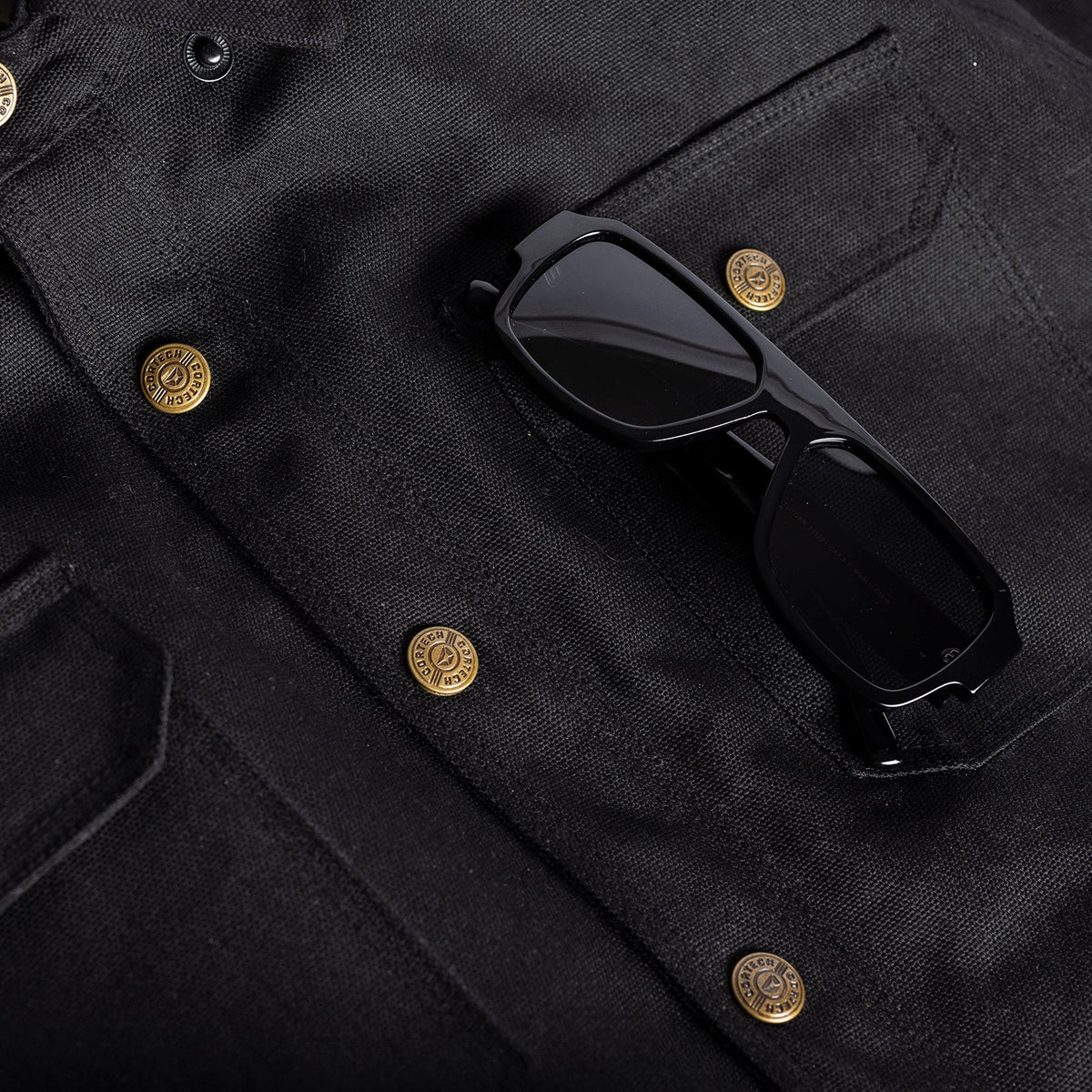 Cortech Rambler Wax Cotton Riding Jacket, interior construction detail
