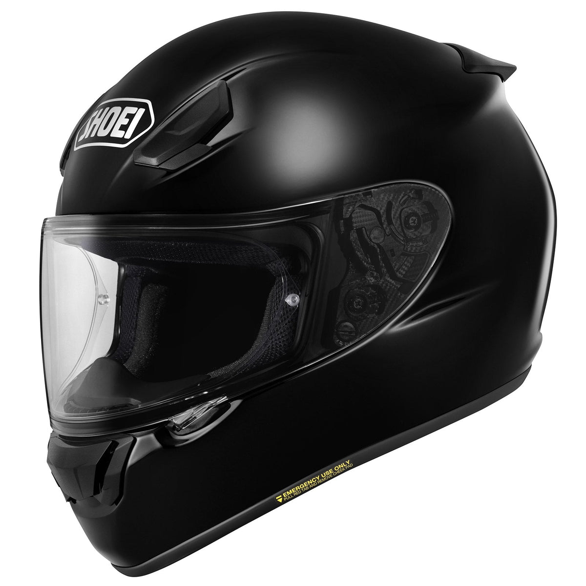 SHOEI RF SR 2 Gloss Black full face motorcycle helmet side view