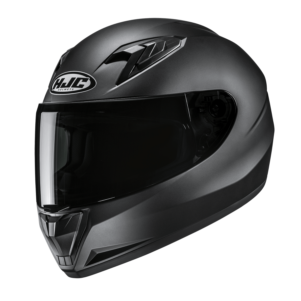 HJC Y10 youth helmet in Flat Black, front product view