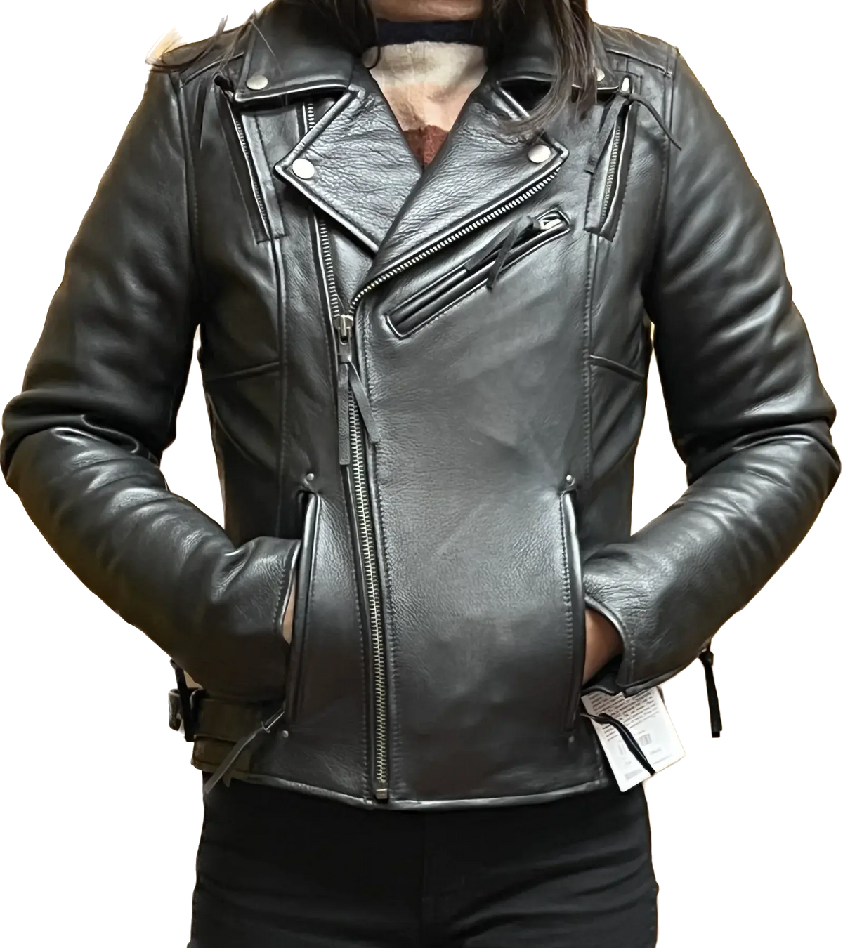 Ladies Lynette Leather Jacket: FEATURES:

Soft Milled Cowhide 1
