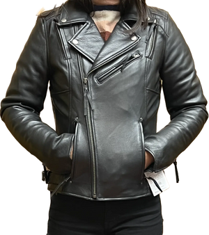 Ladies Lynette Leather Jacket: FEATURES:

Soft Milled Cowhide 1
