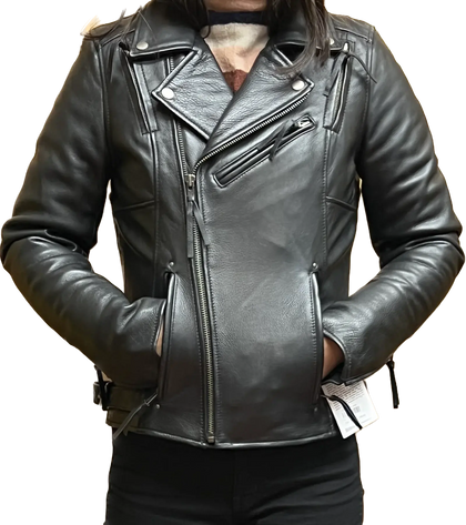 Ladies Lynette Leather Jacket: FEATURES:

Soft Milled Cowhide 1