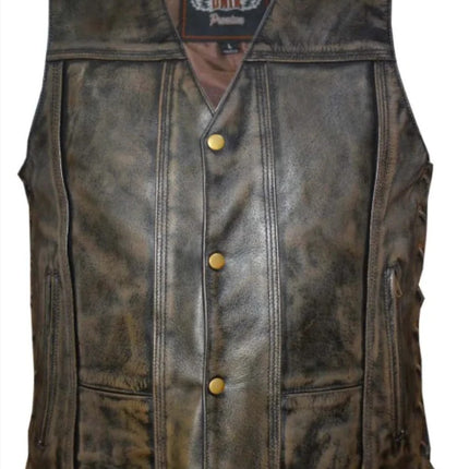 Men's Dupe Vest Distressed