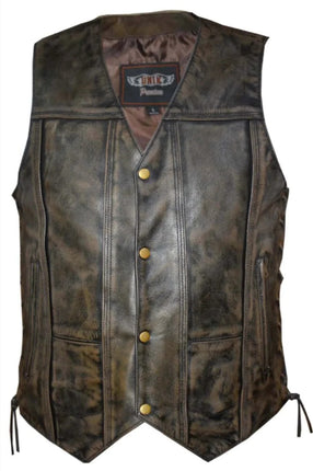 Men's Dupe Vest Distressed