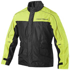 FirstGear Rainman Jacket HiVis: Firstgear Rainman Rain Jacket
With its adjustable waist strap and set-and-forget elasticized 