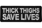 Thick Thighs Save Lives Patch - Black