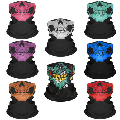 Skull face covering color and design choices