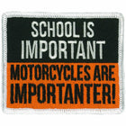 School Is Important Patch: Iron-On Sew-On Patch - 3