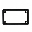 Motorcycle License Plate Frame Black: Black zinc die-cast motorcycle license frame- Long lasting satin black finish- Fits all