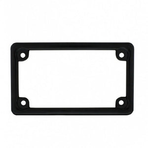 Motorcycle License Plate Frame Black: Black zinc die-cast motorcycle license frame- Long lasting satin black finish- Fits all
