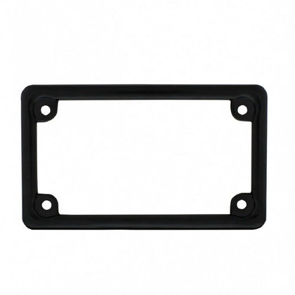 Motorcycle License Plate Frame Black: Black zinc die-cast motorcycle license frame- Long lasting satin black finish- Fits all
