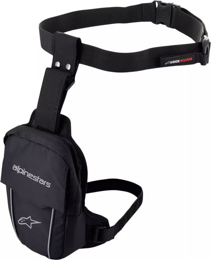 Alpinestars Thigh Bag: Features

Easy access to keys, ID, credit cards, a cell phone, and other small essentials on and off t