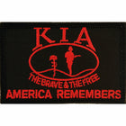 KIA Honor Flag Black Patch: KIA Honor Flag Black