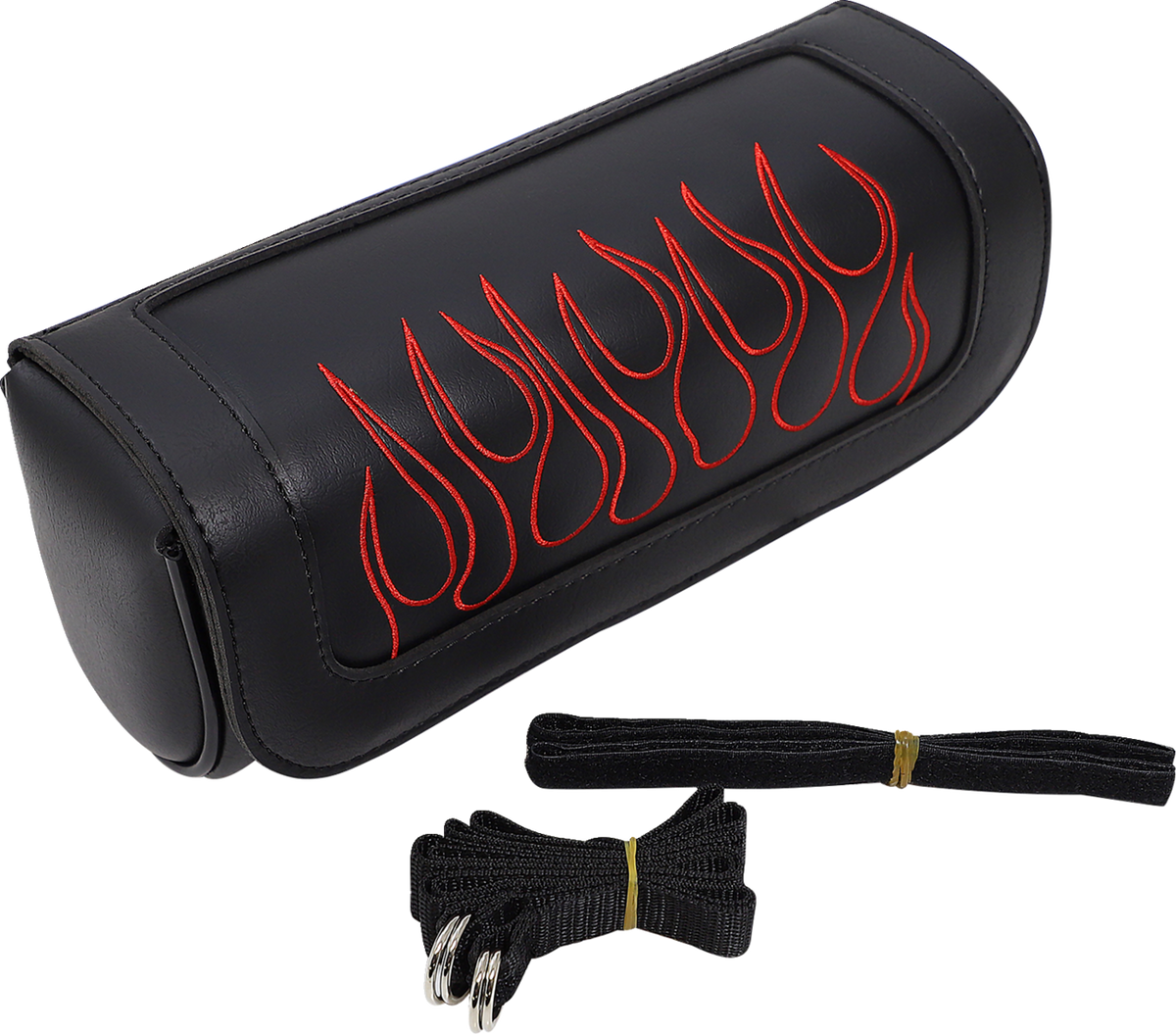 Saddlemen Highwayman Tattoo red flame front-fork tool bag