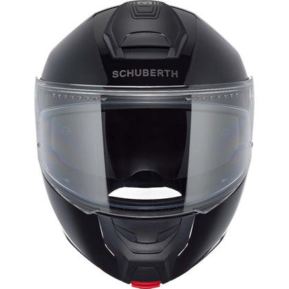 Schuberth CONCEPT Gloss Black modular helmet, front view