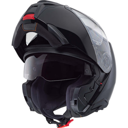 Schuberth CONCEPT Gloss Black modular helmet with chin bar open