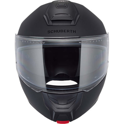 Schuberth CONCEPT Matte Black modular helmet, front view