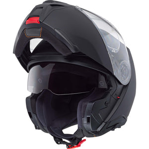 Schuberth CONCEPT Matte Black modular helmet with chin bar open