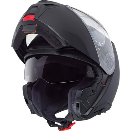 Schuberth CONCEPT Matte Black modular helmet with chin bar open
