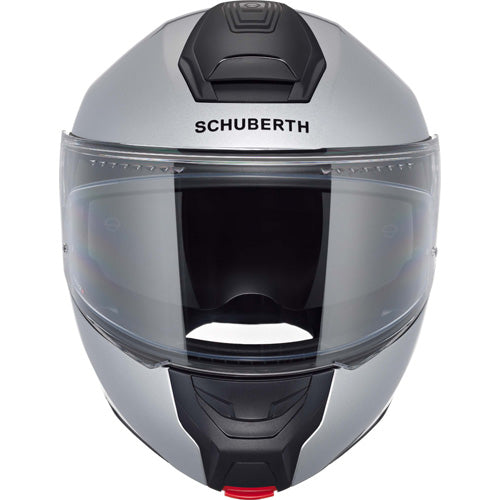 Schuberth CONCEPT Silver modular helmet, front view