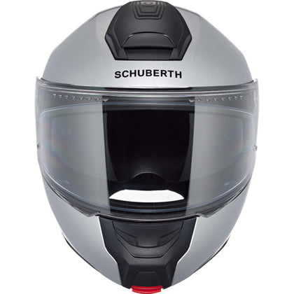 Schuberth CONCEPT Silver modular helmet, front view
