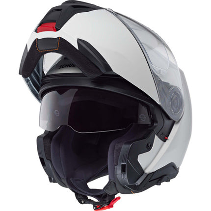 Schuberth CONCEPT White modular helmet with chin bar open