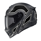 Scorpion Covert FX Mod Carbon Coast-2-Coast Phantom helmet, left profile with dark smoke shield