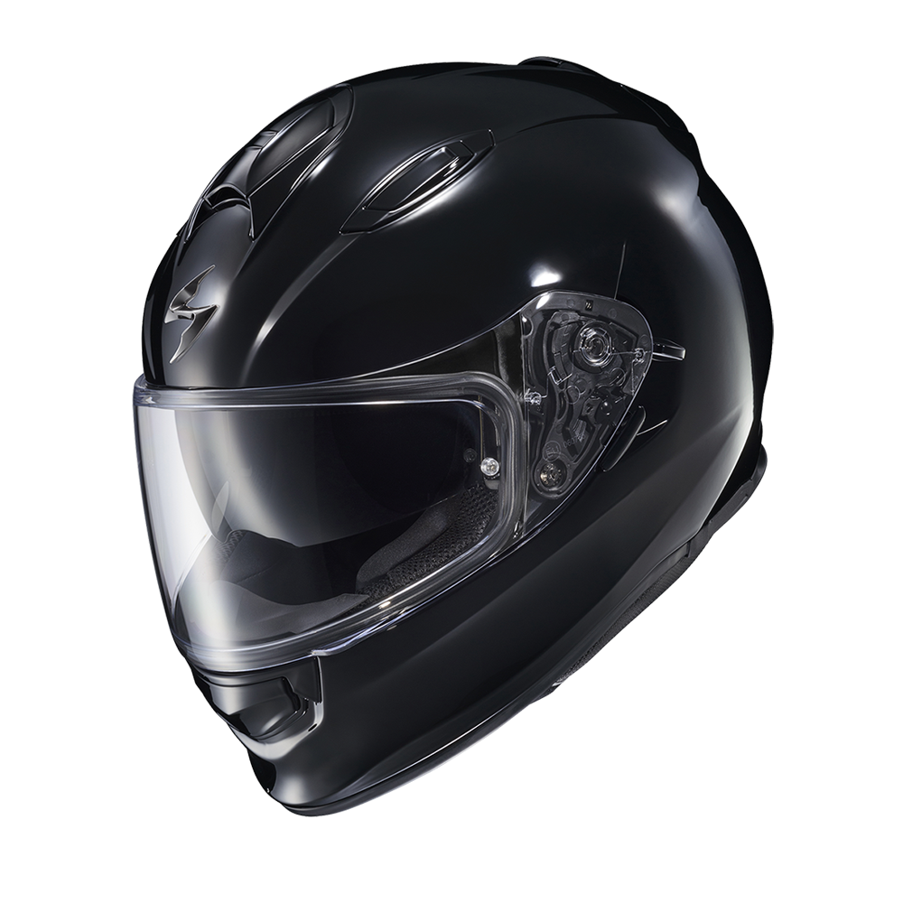 Scorpion EXO Ryzer Solid gloss black full face motorcycle helmet