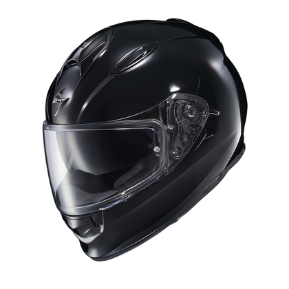 Scorpion EXO Ryzer Solid gloss black full face motorcycle helmet