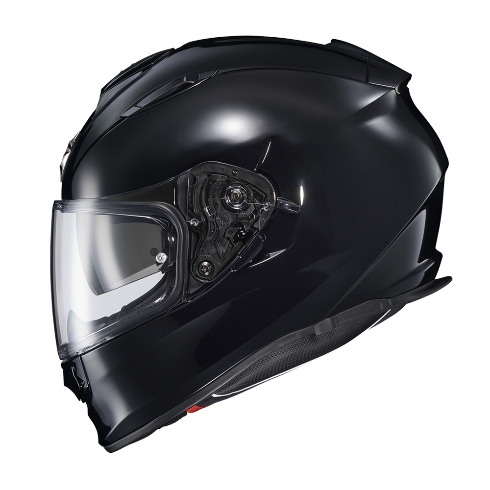 Scorpion EXO Ryzer Solid gloss black helmet alternate view