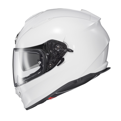 Scorpion EXO Ryzer Solid gloss white full face motorcycle helmet