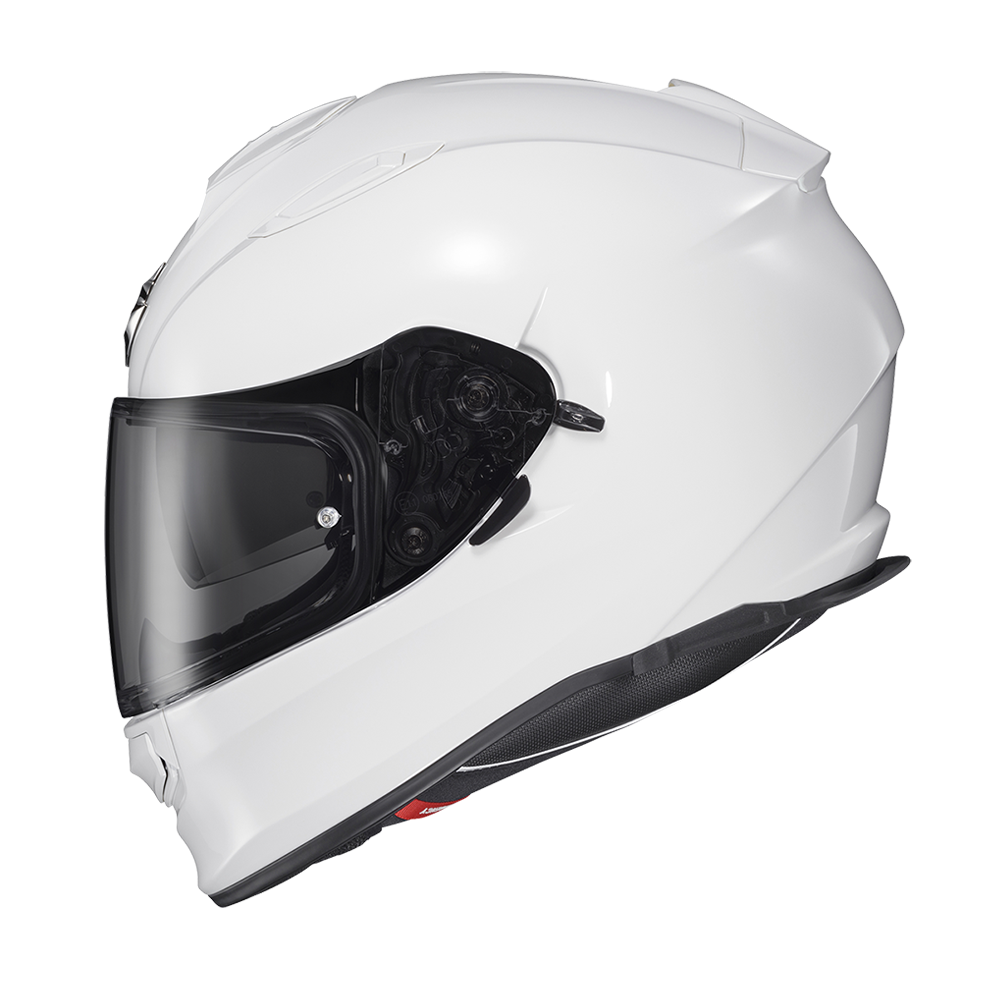 Scorpion EXO Ryzer Solid gloss white helmet alternate view