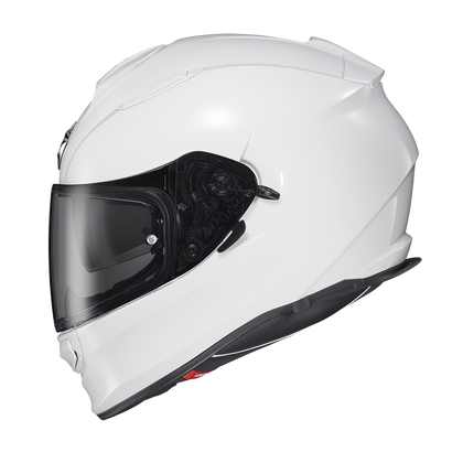 Scorpion EXO Ryzer Solid gloss white helmet alternate view
