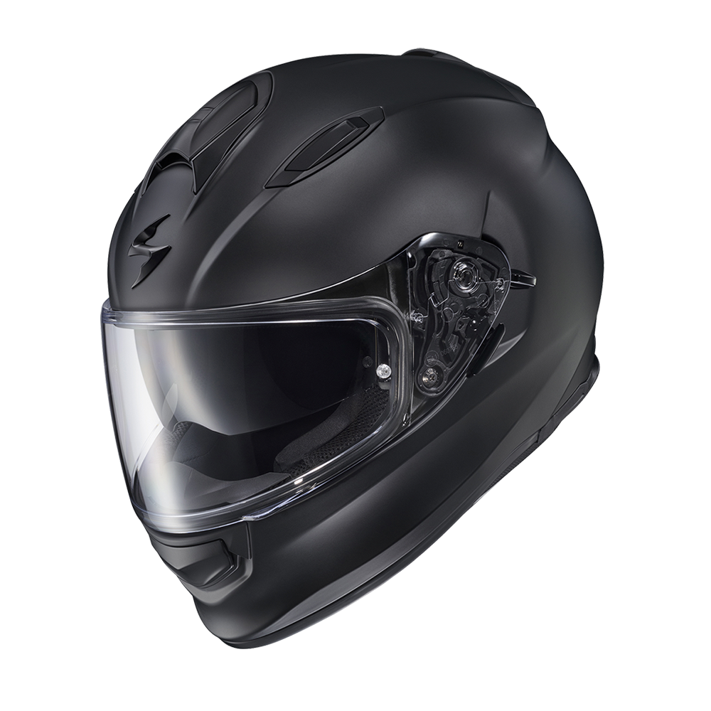 Scorpion EXO Ryzer Solid matte black full face motorcycle helmet