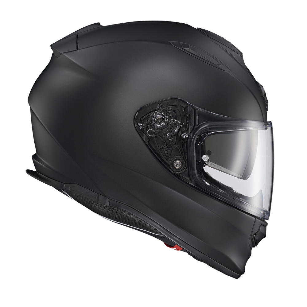 Scorpion EXO Ryzer Solid matte black helmet shell view