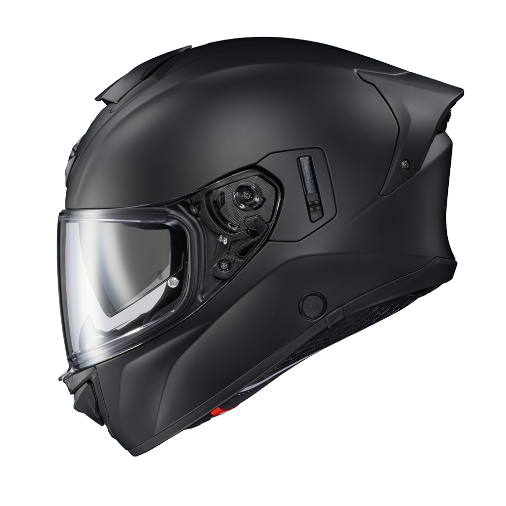 Scorpion EXO-T530 Solid Matte Black helmet, left profile