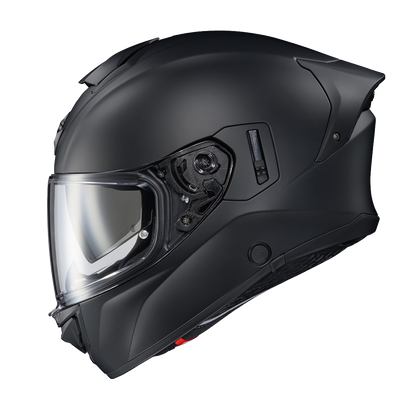 Scorpion EXO-T530 Solid Matte Black helmet, left profile
