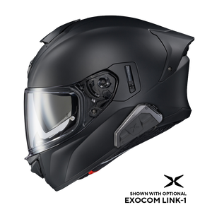 Scorpion EXO-T530 Solid Matte Black helmet, with optional EXOCOM communication system