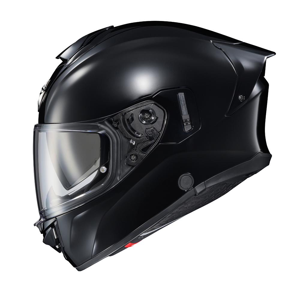 Scorpion EXO-T530 Solid Gloss Black helmet, left profile