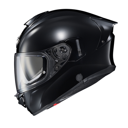 Scorpion EXO-T530 Solid Gloss Black helmet, left profile