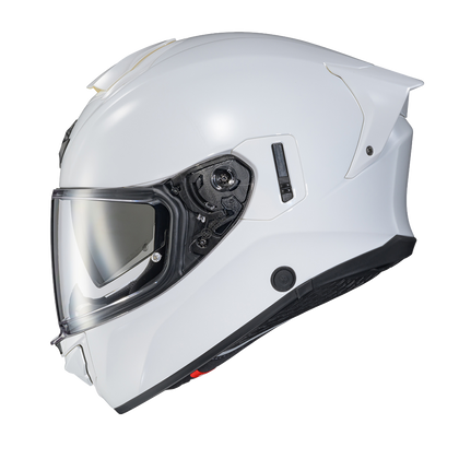 Scorpion EXO-T530 Solid White helmet, left profile