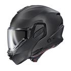 Scorpion EXO-TECH II Carbon Matte Black modular helmet, left profile