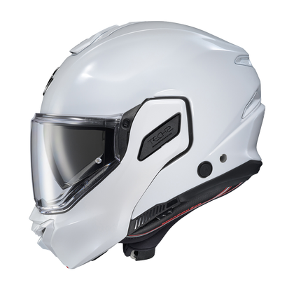 Scorpion EXO-TECH II Carbon White modular helmet, left profile