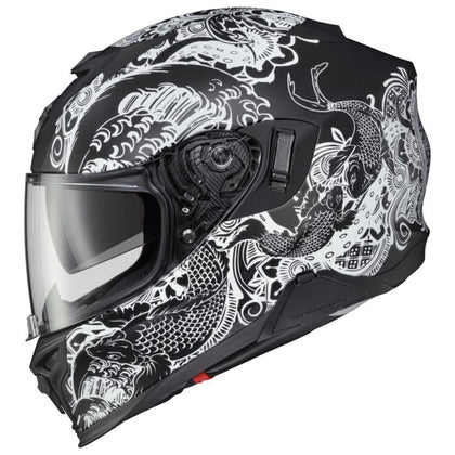Scorpion EXO-T520 Nama-Sushi Full Face Helmet: Features:

Advanced Polycarbonate shell
Dual Density EPS
Aero-Tuned ventilatio