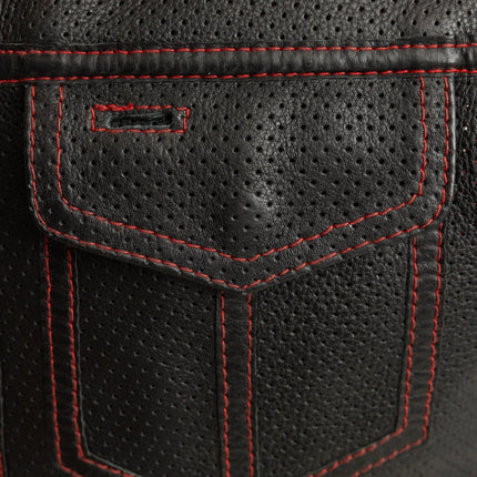 Sharp Shooter Perforated Leather Vest