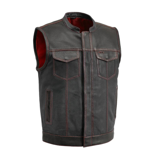 Sharp Shooter Perforated Leather Vest